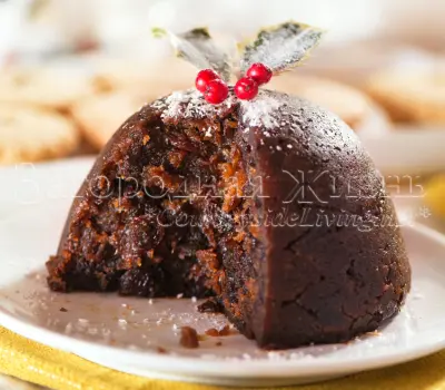 Английский Рождественский пудинг. Классический рецепт. Сливовый пудинг. Традиционный рождественский пудинг.