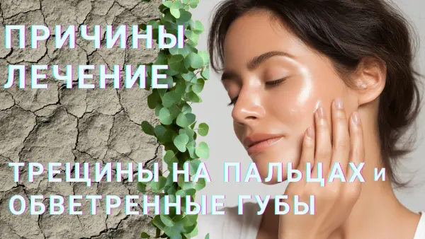 Трещины на пальцах. Обветренные губы. Причины. Лечение. Что делать? Сухая кожа.