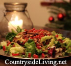 Рождественский салат из мяса индейки